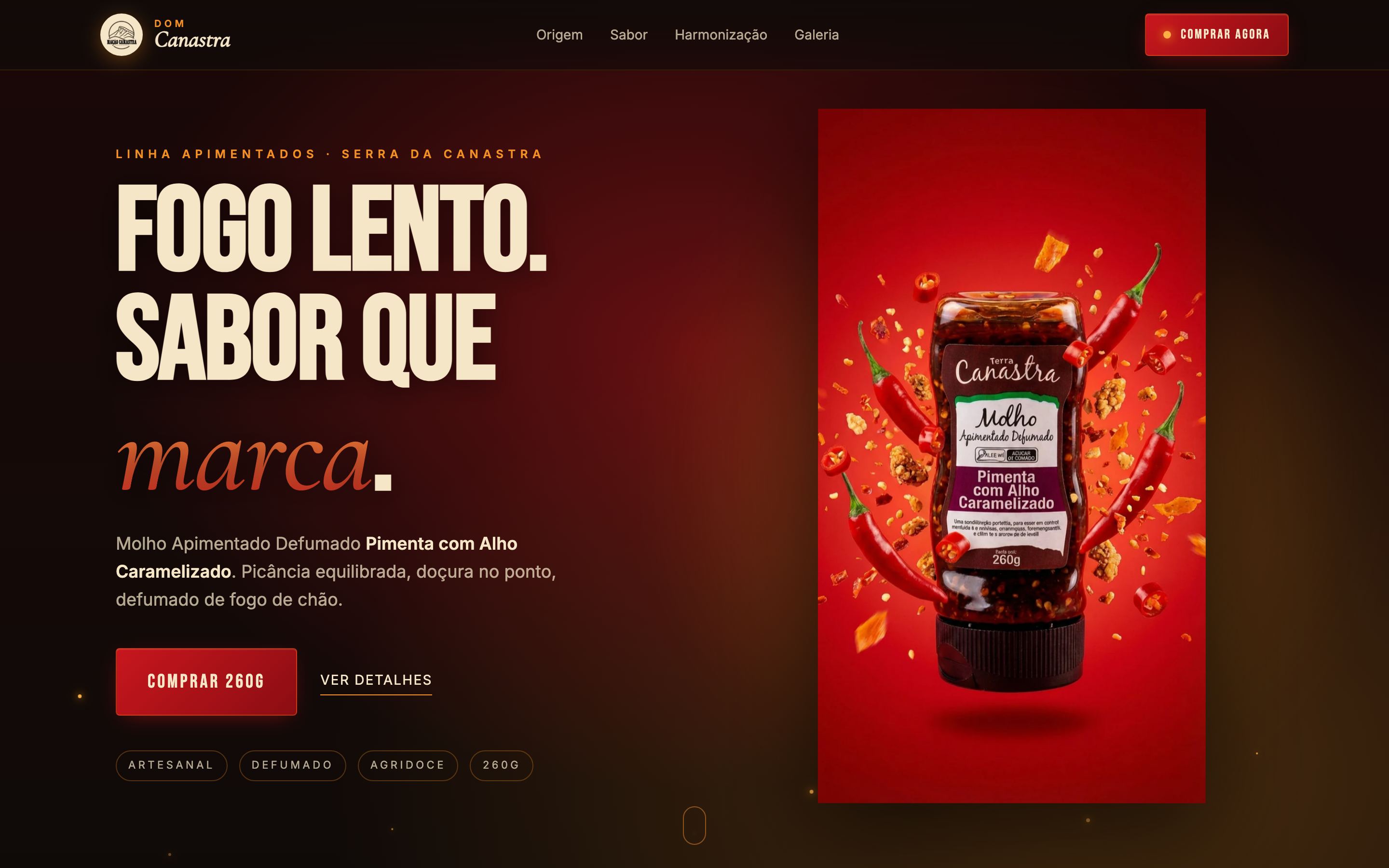 Produto · Molho apimentado